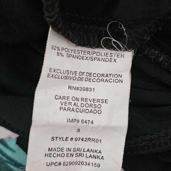 OXOXO - Dress Midi Sleevless Deep V Neck Diamond Buckle - Size S - Black - Picture 8 of 8